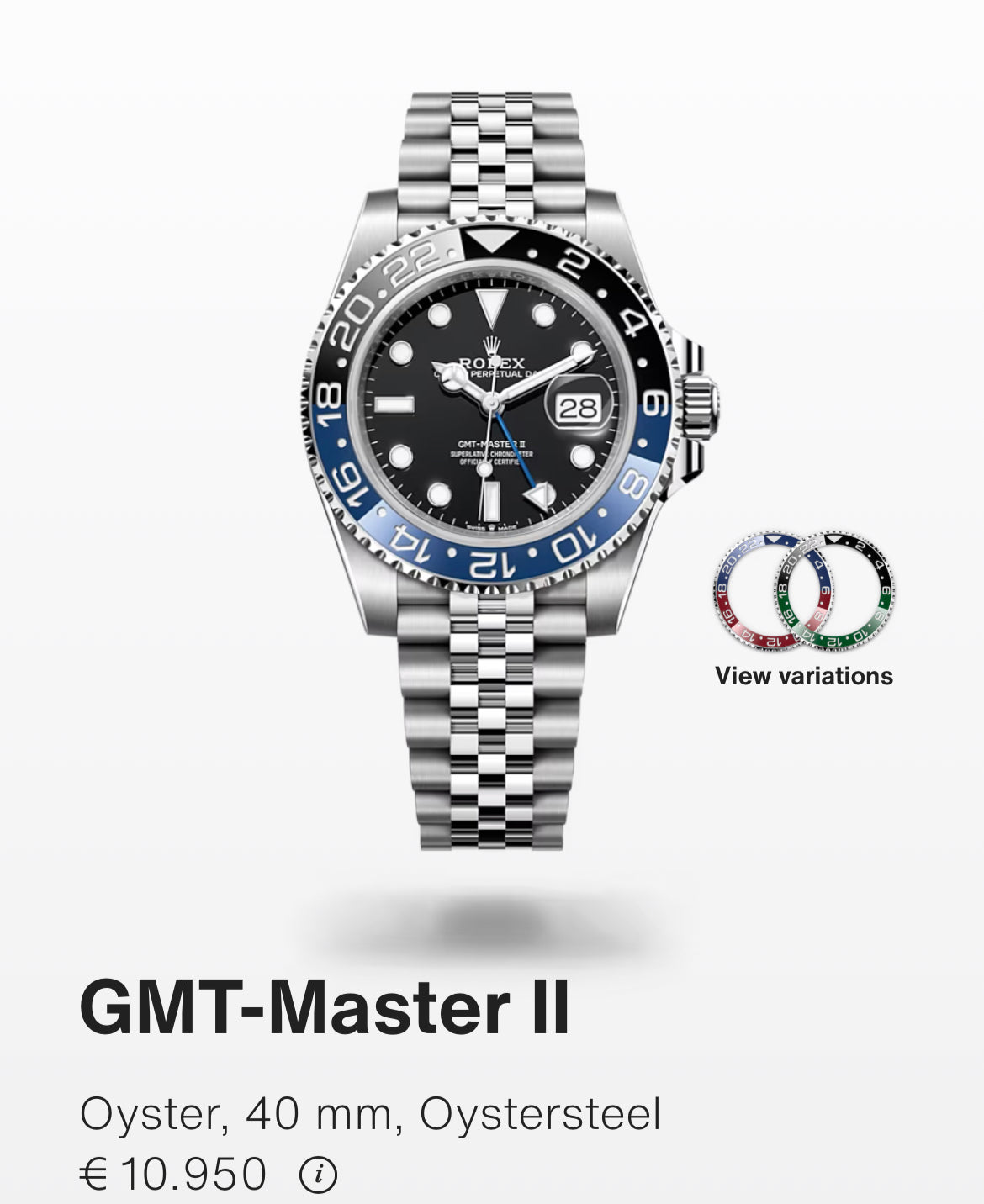 Rolex GMT 126710BLNR JUB